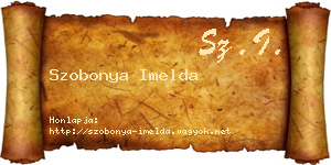 Szobonya Imelda névjegykártya